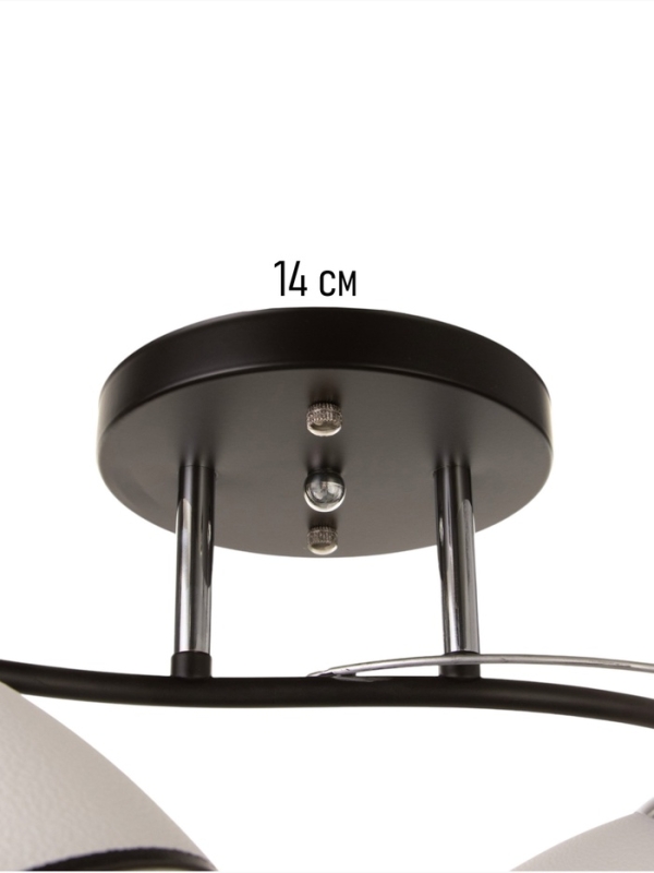 Люстра Люстра "Ирида" 2хЕ27 40Вт черно-хромовый 42х19х24 см