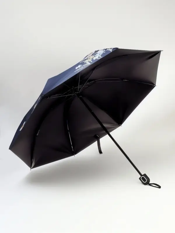 Зонт механический &laquo;Букеты&raquo;, эпонж, 4 сложения, 8 спиц, R=48/55 см, d=96 см, МИКС