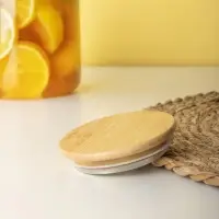 Чайник заварочный тм VETTA Эко, стекло,  бамбуковая крышка,    1800мл