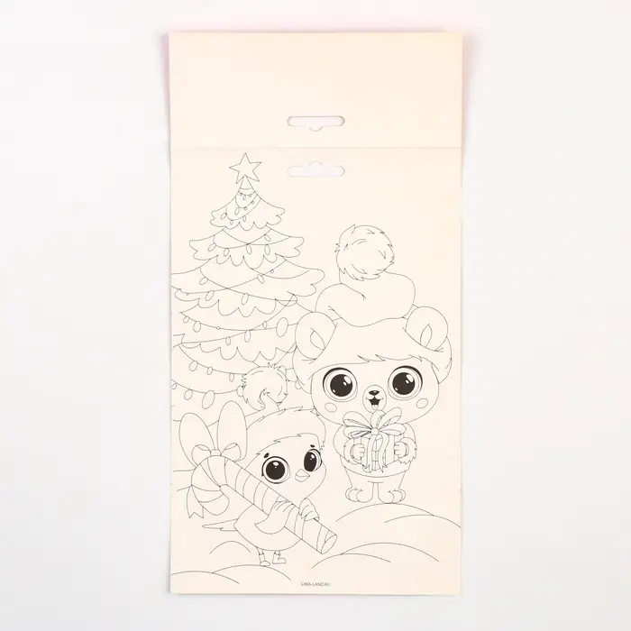 Роспись по дереву &laquo;Новый год! Ёлочка&raquo;, набор для творчества