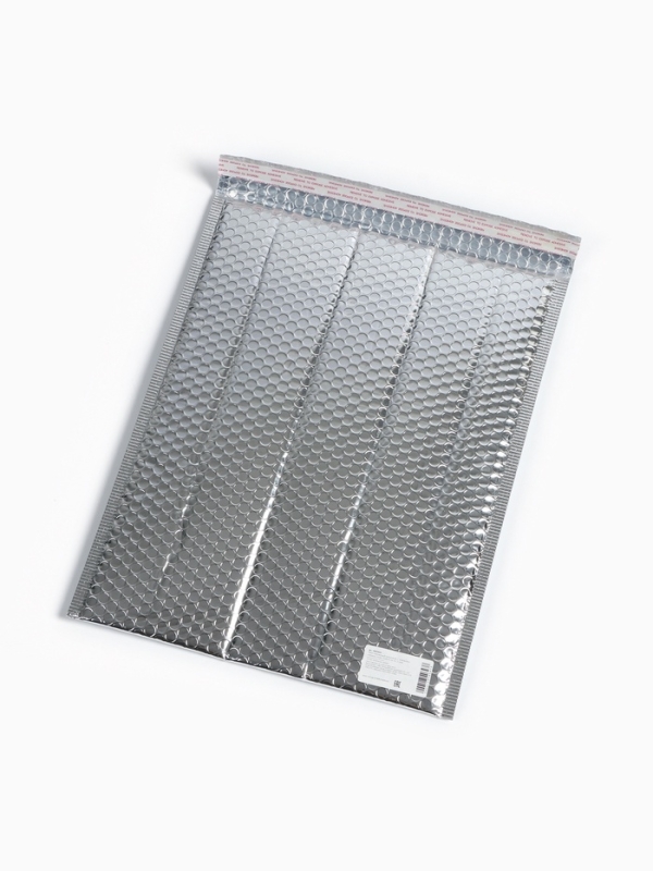 Пакет упаковочный пупырчатый, с клапаном и клеевым слоем,32х40+4 см,п/э, 3 слоя, металлизир Пакет упаковочный пупырчатый, с клапаном и клеевым слоем,32х40+4 см,п/э, 3 слоя, металлизир