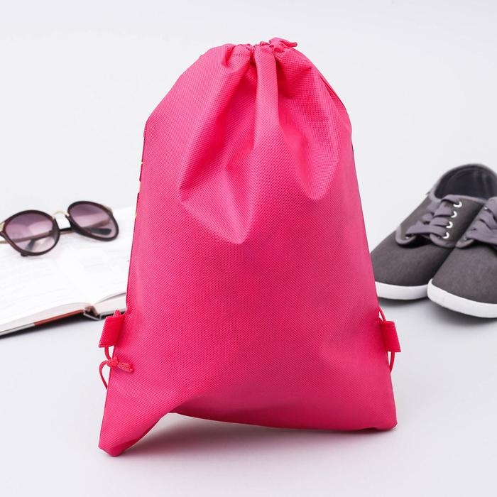 Мешок для обуви «Красотка» непромокаемое полотно 30×40 см Мешок для обуви «Красотка» непромокаемое полотно 30×40 см