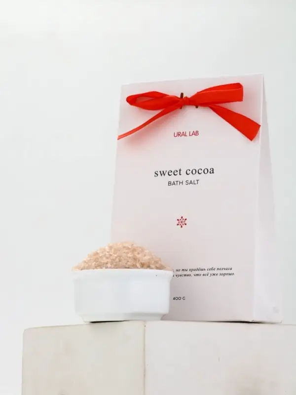 Соль для ванны в коробке, аромат сладкого какао, 400 г, URAL LAB Соль для ванны в коробке, аромат сладкого какао, 400 г, URAL LAB
