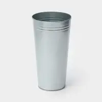 Вазон оцинкованный без ручек, 9 л, h=39 см, ГОСТ