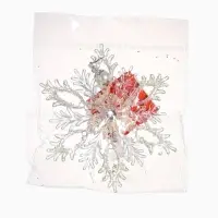 Ёлочная игрушка &laquo;Зимнее волшебство. Узорчатая снежинка&raquo;, d=13.2 см, прозрачный, МИКС