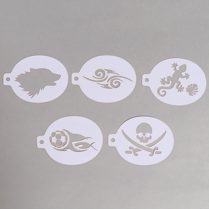 Трафареты для грима Трафареты для грима "Мальчики" 15 листов, многоразовые