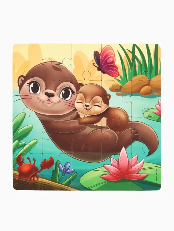 Магнитные пазлы для малышей &laquo;Мамы и малыши&raquo;, книга 3 в 1, Крошка Я