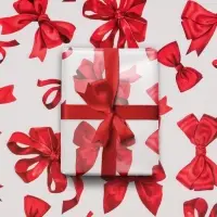 Бумага упаковочная глянцевая «Банты», 50 х 70 см Бумага упаковочная глянцевая «Банты», 50 х 70 см