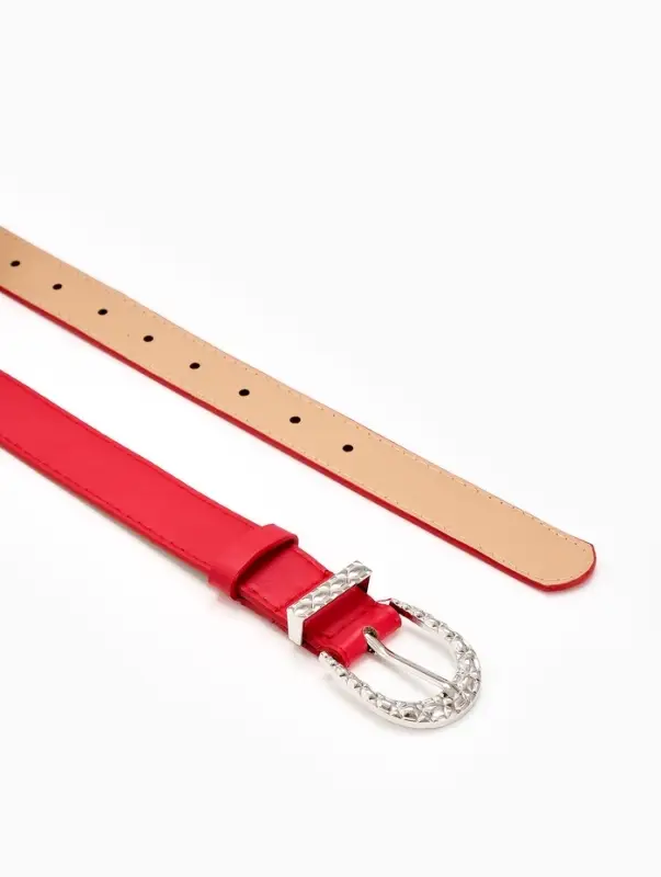 Ремень жен 05-01-02-01, Июнь2509, 3*0,3*110 см, без винта, пряж металл, 1 прокол, красный Ремень жен 05-01-02-01, Июнь2509, 3*0,3*110 см, без винта, пряж металл, 1 прокол, красный