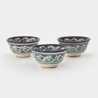 Пиалы Риштанская Керамика, набор 3 шт., d=9.5 см, 190 мл, синий
