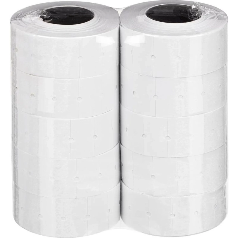 Этикет-лента 21,5х12 прямая белая,1000шт/рул,10рул/уп