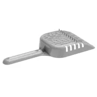 Совок для кошачьего туалета, 24&times;10&times;3 см, пластик, серый