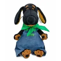 Мягкая игрушка "Собака Ваксон в комбинезоне "Деним", 25 см Vaks25-075 Мягкая игрушка "Собака Ваксон в комбинезоне "Деним", 25 см Vaks25-075