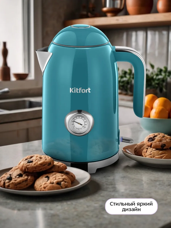 Чайник электрический с подсветкой KT-6740 - 1.7 л