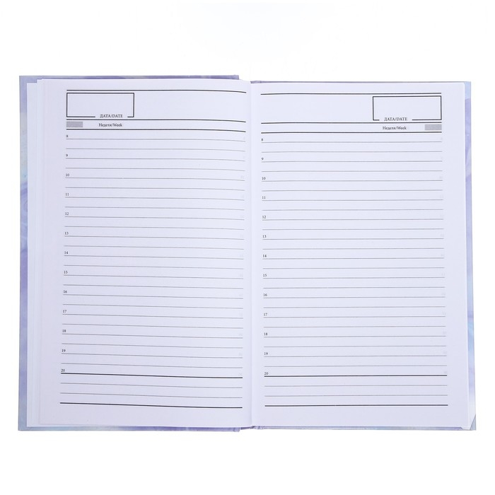 Ежедневник недатированный А5, 128 листов Ежедневник недатированный А5, 128 листов "МРАМОР", твёрдая обложка, глянцевая ламинация