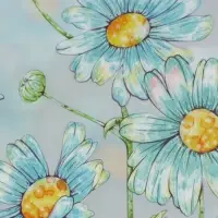 Пакет подарочный прозрачный, "Ромашки-васельки", 22 х 10 х 24 см