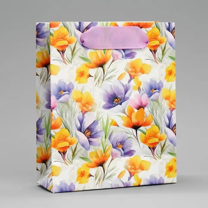 Пакет подарочный ламинированный, упаковка, «С 8 марта», цветы, S 12 х 15 х 5.5 см Пакет подарочный ламинированный, упаковка, «С 8 марта», цветы, S 12 х 15 х 5.5 см