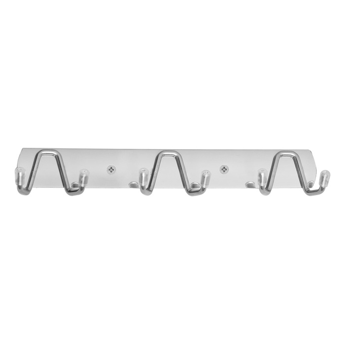 Вешалка CAPPIO CVT003, металлическая, трёхрожковая, цвет хром Вешалка CAPPIO CVT003, металлическая, трёхрожковая, цвет хром