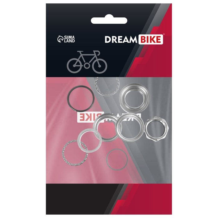 Рулевая колонка Dream Bike 1-1/8 Рулевая колонка Dream Bike 1-1/8", сталь, резьбовая, насыпной подшипник