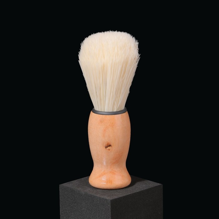 Помазок для бритья, деревянный, цвет коричневый Помазок для бритья, деревянный, цвет коричневый