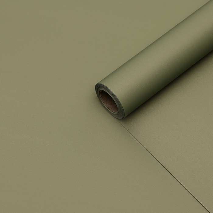 Пленка для цветов тонированная, матовая, оливковый, 0,5 х 10 м ±1 см, 65 мкм Пленка для цветов тонированная, матовая, оливковый, 0,5 х 10 м ±1 см, 65 мкм