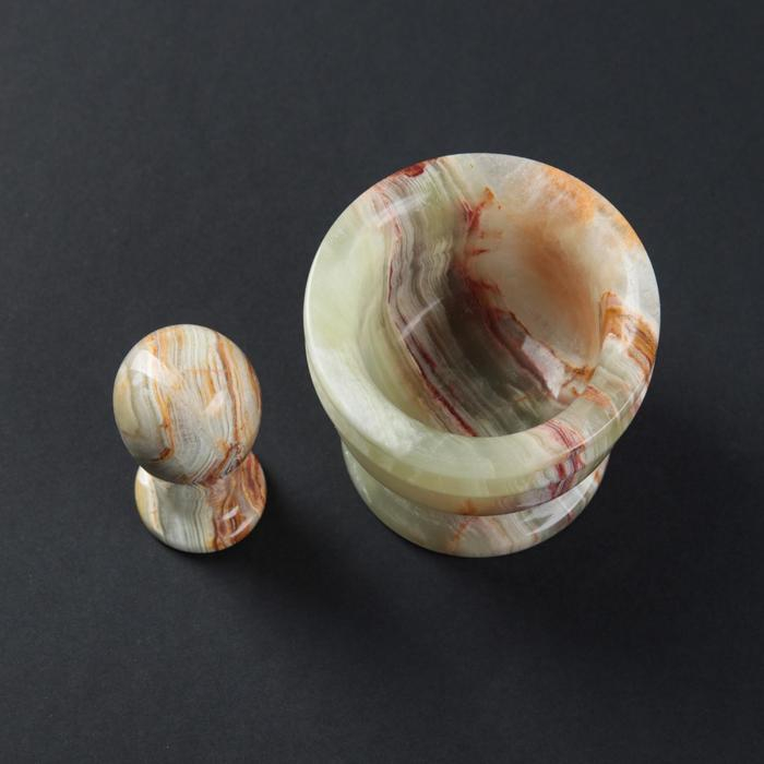 Набор ступка с пестиком, оникс 7 х 8 х 8,5 см Набор ступка с пестиком, оникс 7 х 8 х 8,5 см