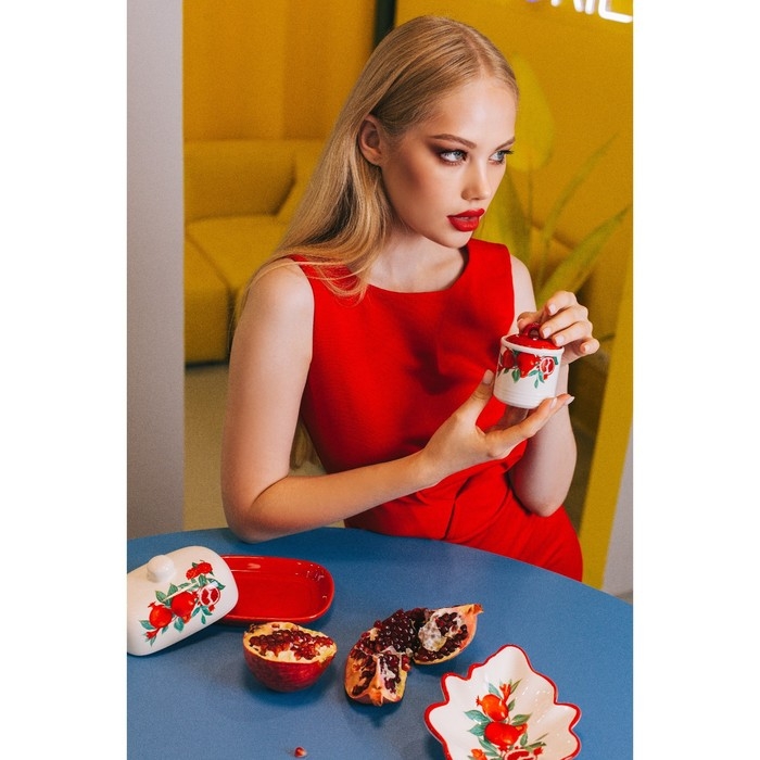 Сахарница Доляна «Гранат», 150 мл, d=7 см Сахарница Доляна «Гранат», 150 мл, d=7 см