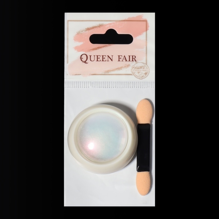 Втирка для ногтей, с аппликатором, цвет металлик