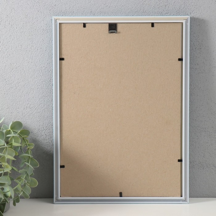 Фоторамка пластик Фоторамка пластик "Стиль голубой" 21х30 см, голубой