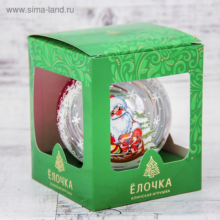 Новогодний шар Новогодний шар "Морозко" 9,5 см микс