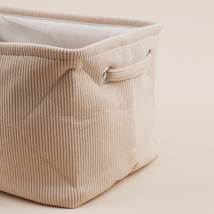 Короб для хранения вещей SL Home, 32×23×18,5 см, цвет бежевый Короб для хранения вещей SL Home, 32×23×18,5 см, цвет бежевый