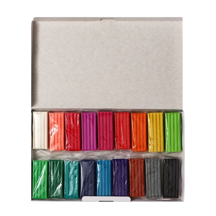 Пластилин 18 цветов, 288 г, ErichKrause  Пластилин 18 цветов, 288 г, ErichKrause "Классический", в картонной упаковке