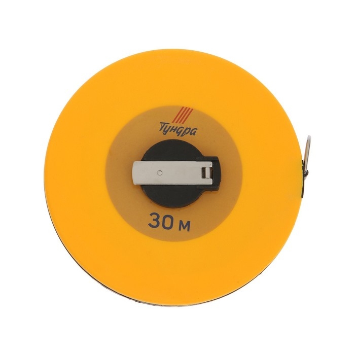 Рулетка геодезическая ТУНДРА, фиберглассовая лента, закрытый корпус, 30 м х 13 мм Рулетка геодезическая ТУНДРА, фиберглассовая лента, закрытый корпус, 30 м х 13 мм