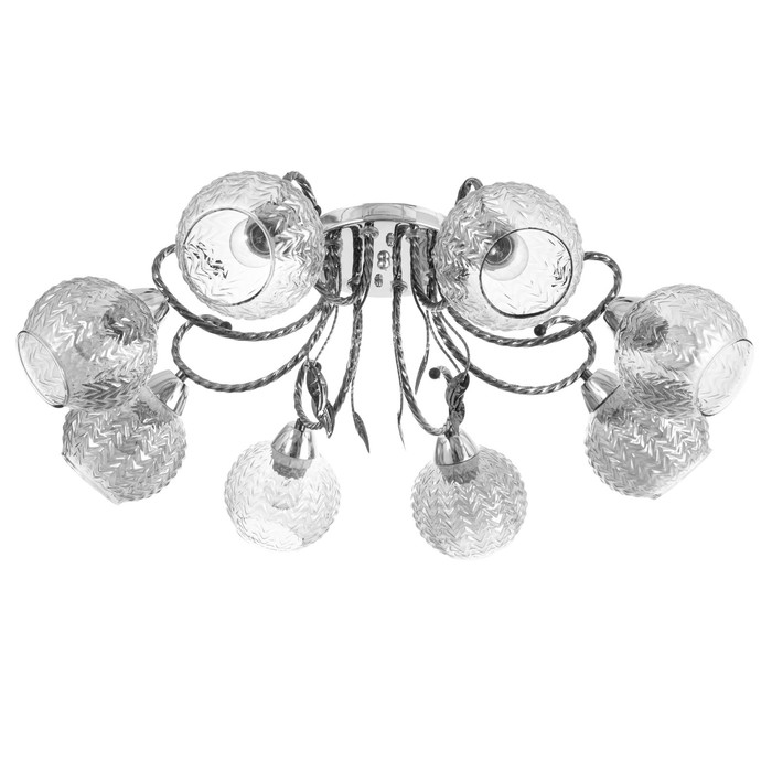 Люстра Люстра "Тереза" 8х40Вт Е27 Хром, черный хром 74х74х22см