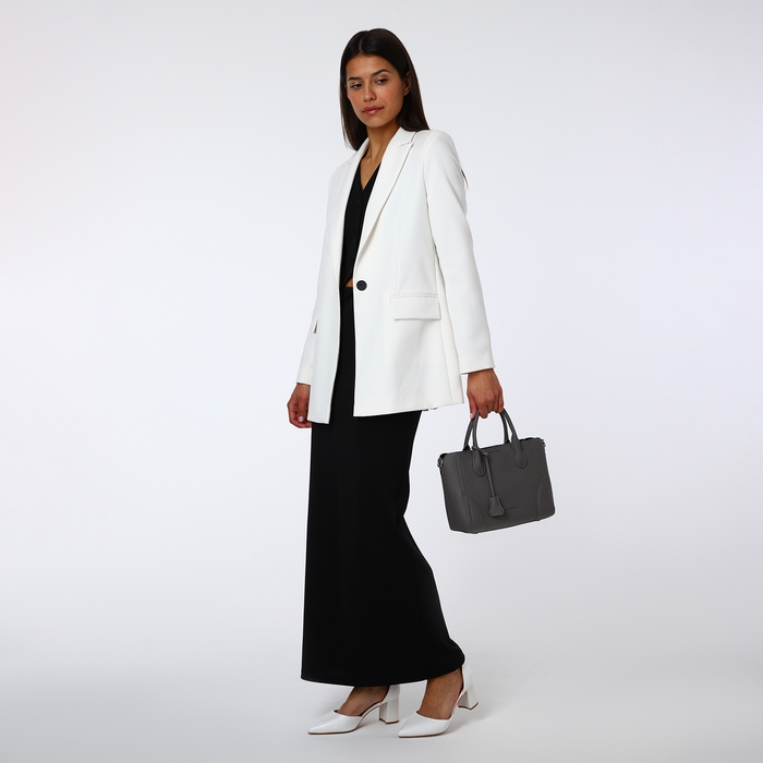 Сумка женская на молнии, TEXTURA, маленький размер, цвет серый Сумка женская на молнии, TEXTURA, маленький размер, цвет серый