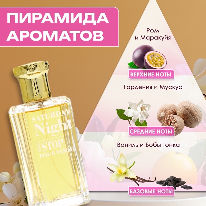 Туалетная вода женская Saturday Night Non Stop, 100 мл Туалетная вода женская Saturday Night Non Stop, 100 мл