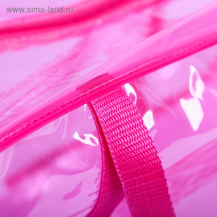 Набор сумок в роддом, 3 шт., цвет прозрачный/розовый Набор сумок в роддом, 3 шт., цвет прозрачный/розовый