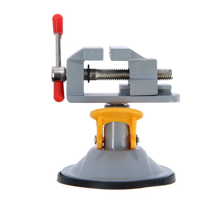 Мини-тиски алюминиевые ТУНДРА, крепление на присоске, поворотные на 180°, 35 мм Мини-тиски алюминиевые ТУНДРА, крепление на присоске, поворотные на 180°, 35 мм