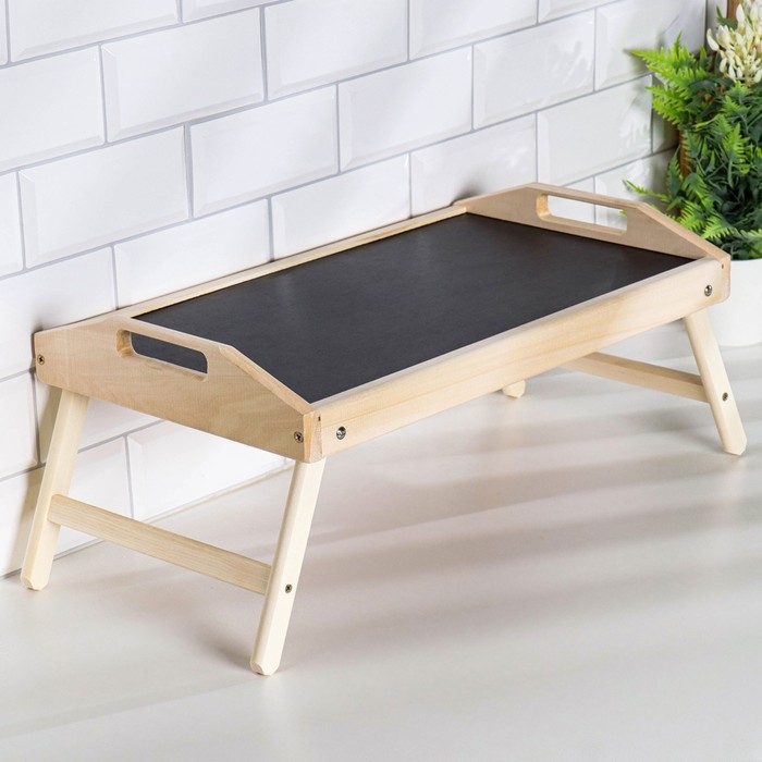 Столик для завтрака с ручками складной, 50×30см, из липы Столик для завтрака с ручками складной, 50×30см, из липы