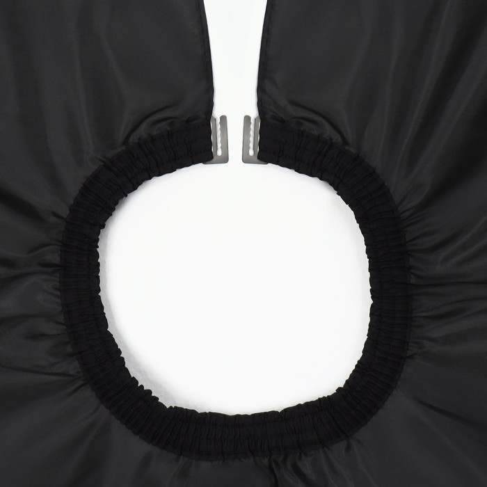 Пеньюар парикмахерский, с крючком, цвет чёрный Пеньюар парикмахерский, с крючком, цвет чёрный