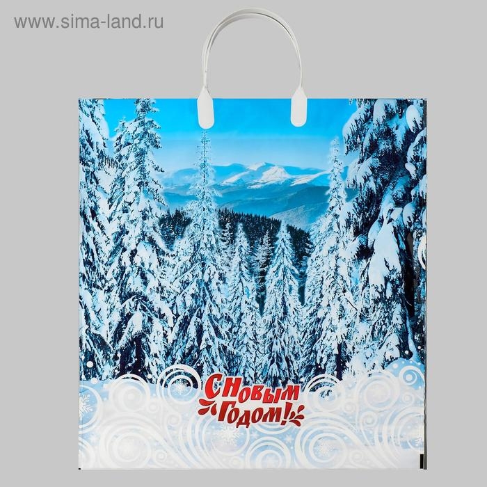 Новый год. Пакет Новый год. Пакет "Саяны", полиэтиленовый с пластиковой ручкой, 40х44 см.