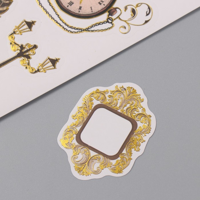 Фотоальбом 25 листов (наклейки+кольца)  Фотоальбом 25 листов (наклейки+кольца) "Классический" тиснение золото 19х27х3 см