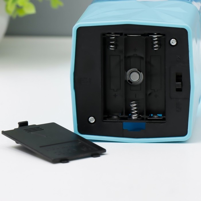 Лава-лампа Лава-лампа "Дельфин" LED от батареек, аквариум 3хАА USB синий 7,5х7,5х23см RISALUX