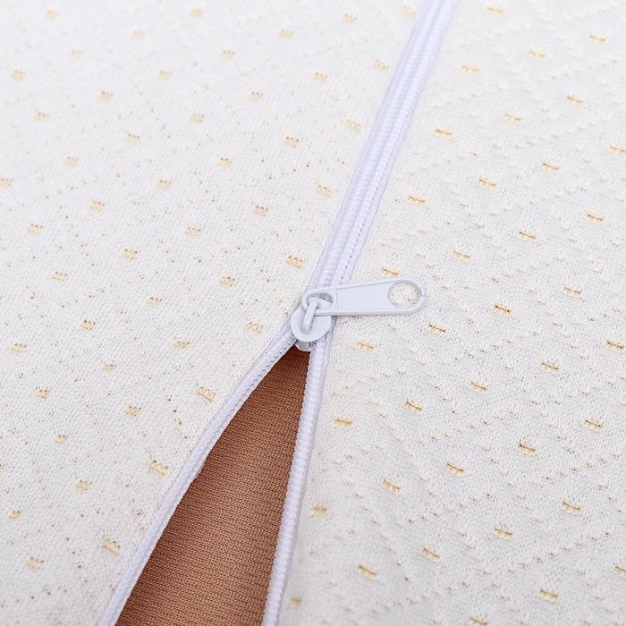 Подушка ортопедическая НТ-ПС-07  Подушка ортопедическая НТ-ПС-07 "Массажная", для взрослых, с эффектом памяти и выемкой под плечо, 55x36 см, валики 10/7 см