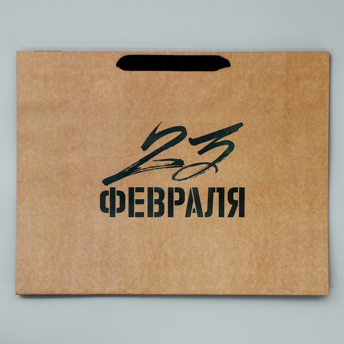 Пакет подарочный крафтовый горизонтальный, упаковка, «Защитник N1», L 40 х 31 х 11.5 см Пакет подарочный крафтовый горизонтальный, упаковка, «Защитник N1», L 40 х 31 х 11.5 см