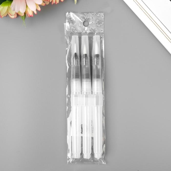 Набор кистей для туши и краски набор 3 шт размер 1,2 см, 1,5 см, 1,8 см 15,5х2 см Набор кистей для туши и краски набор 3 шт размер 1,2 см, 1,5 см, 1,8 см 15,5х2 см