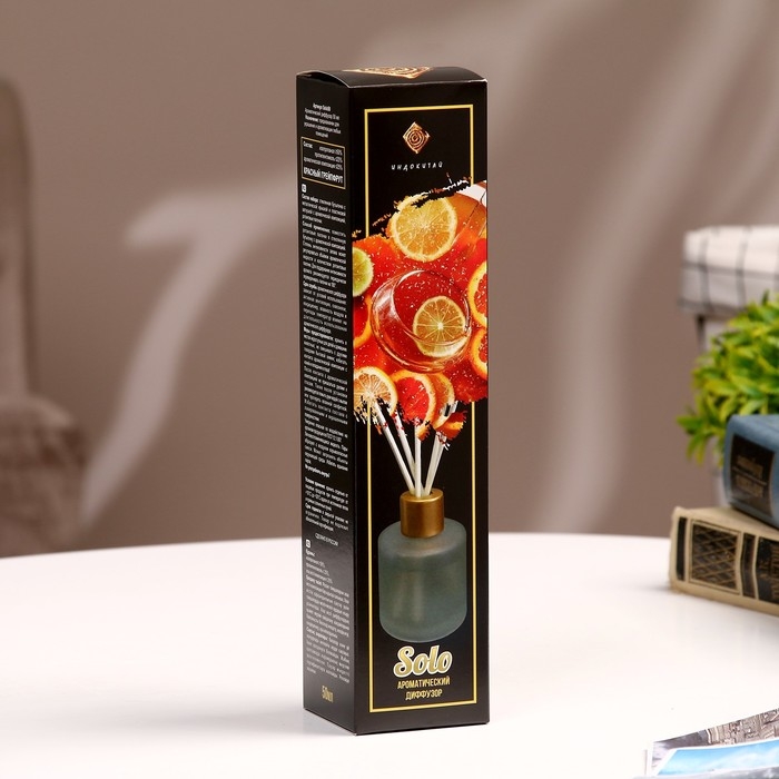 Диффузор ароматический Диффузор ароматический "Solo" 50 мл цитрусовый пунш