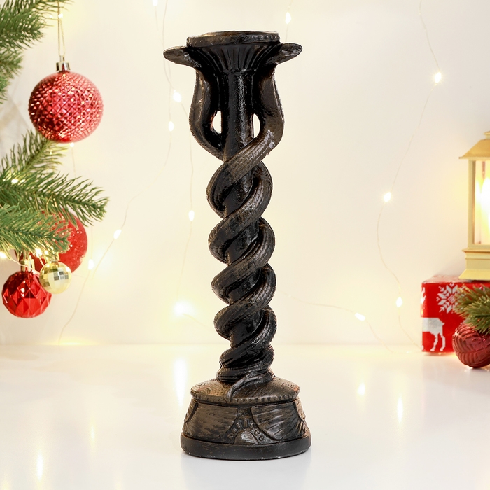 Подсвечник Подсвечник "Змея" 9см, антик