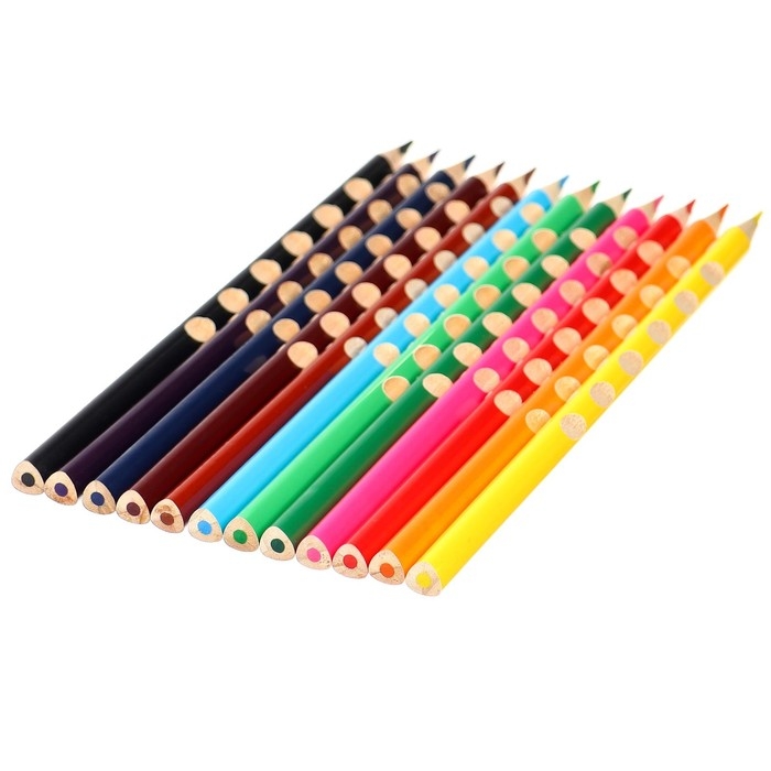 Цветные карандаши, 12 цветов, трехгранные, Щенячий патруль Цветные карандаши, 12 цветов, трехгранные, Щенячий патруль