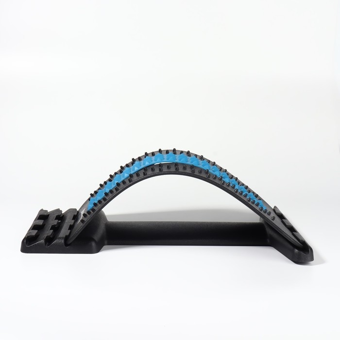 Массажёр для спины, трёхуровневый, 38 × 25 × 4 см, цвет синий